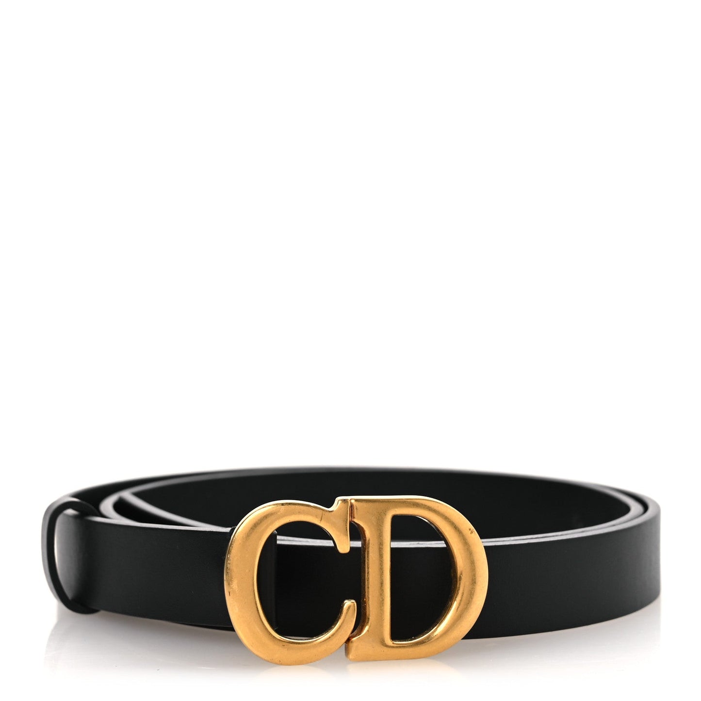 Christian Dior Calfskin Saddle Belt 80 32 Black