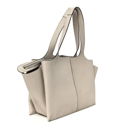 Celine Baby Grained Calfskin Medium Tri-Fold Bag Powder