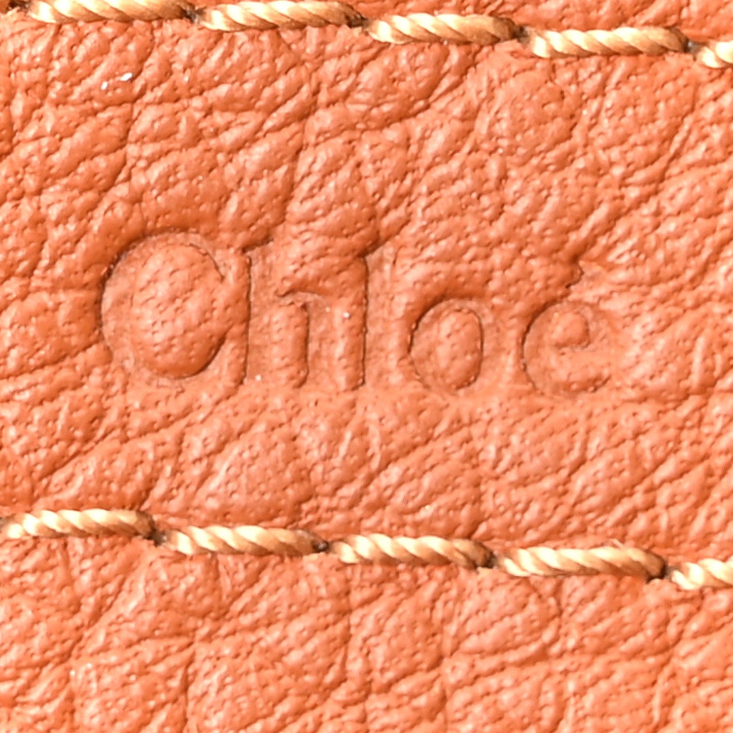 Chloe Calfskin Medium Marcie Round Crossbody Bag Tan