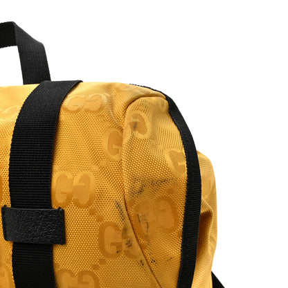 Gucci Econyl Nylon Monogram Off The Grid Utility Pocket Backpack Crop Black