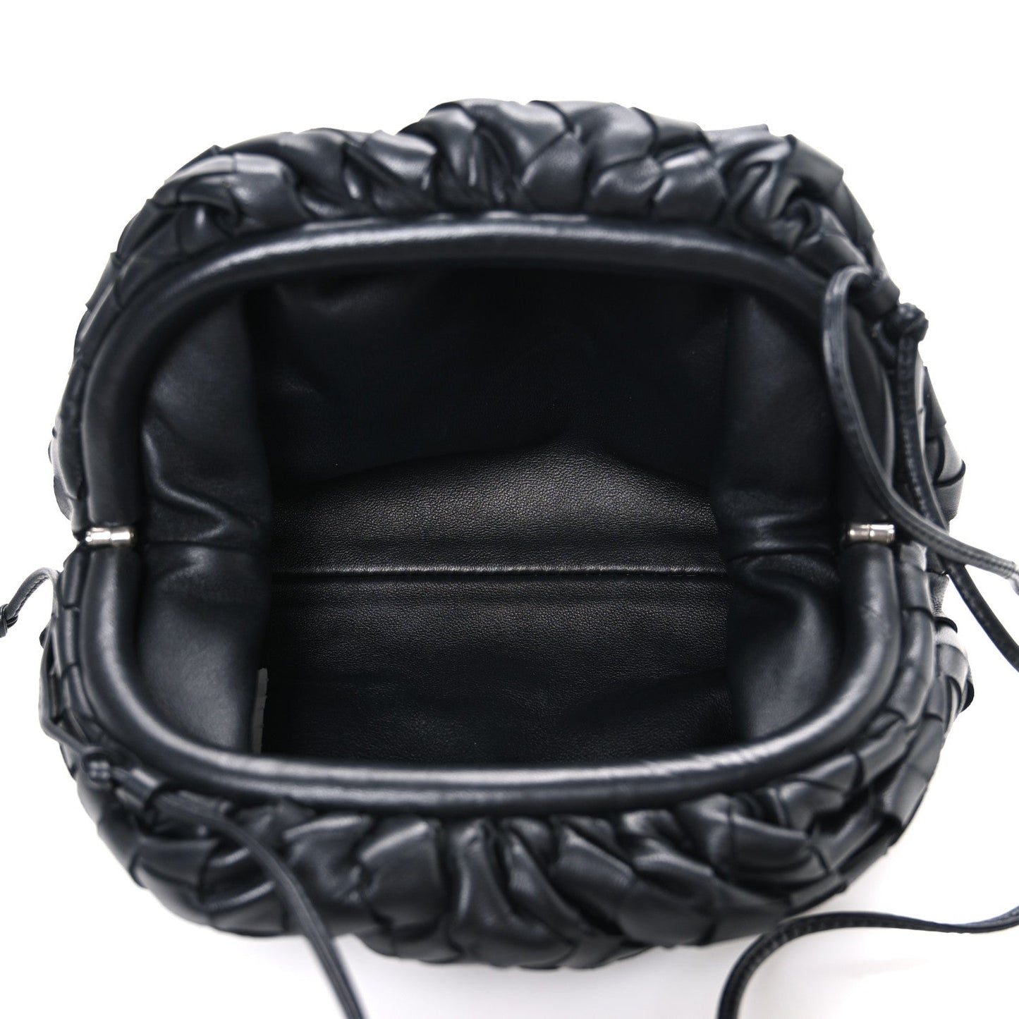 Bottega Veneta Nappa Intrecciato The Mini Pouch Black