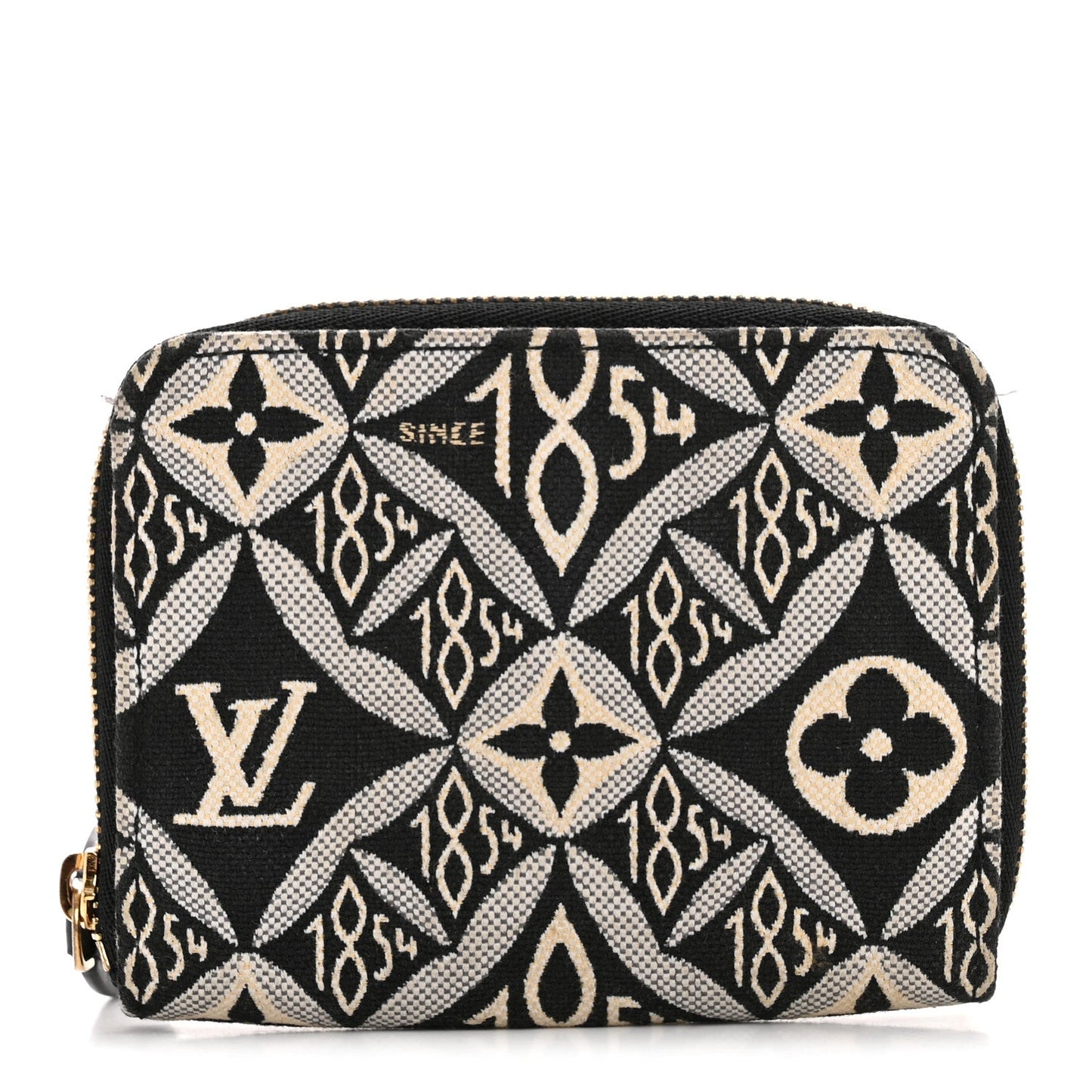 Louis Vuitton Jacquard Since 1854 Zippy Coin Purse Grey