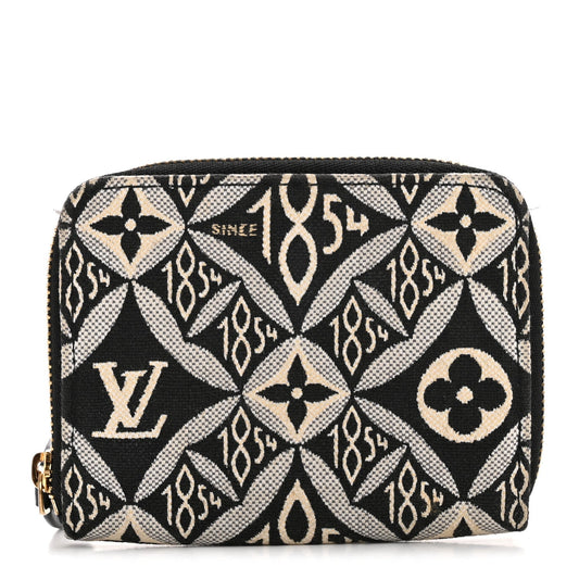 Louis Vuitton Jacquard Since 1854 Zippy Coin Purse Grey