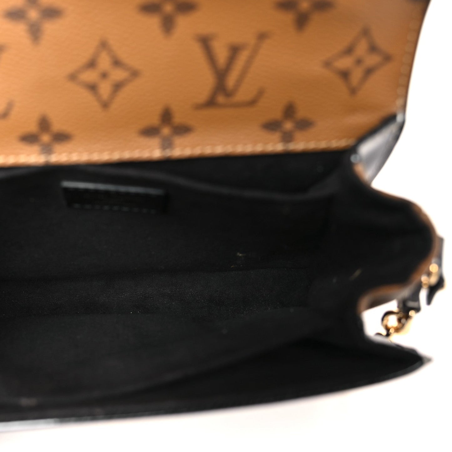 Louis Vuitton Shiny Epi Reverse Monogram Pochette Metis Mini Marine