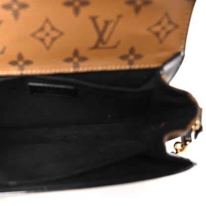 Louis Vuitton Shiny Epi Reverse Monogram Pochette Metis Mini Marine