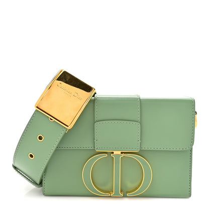 Christian Dior Box Calfskin 30 Montaigne Box Bag Mint Green