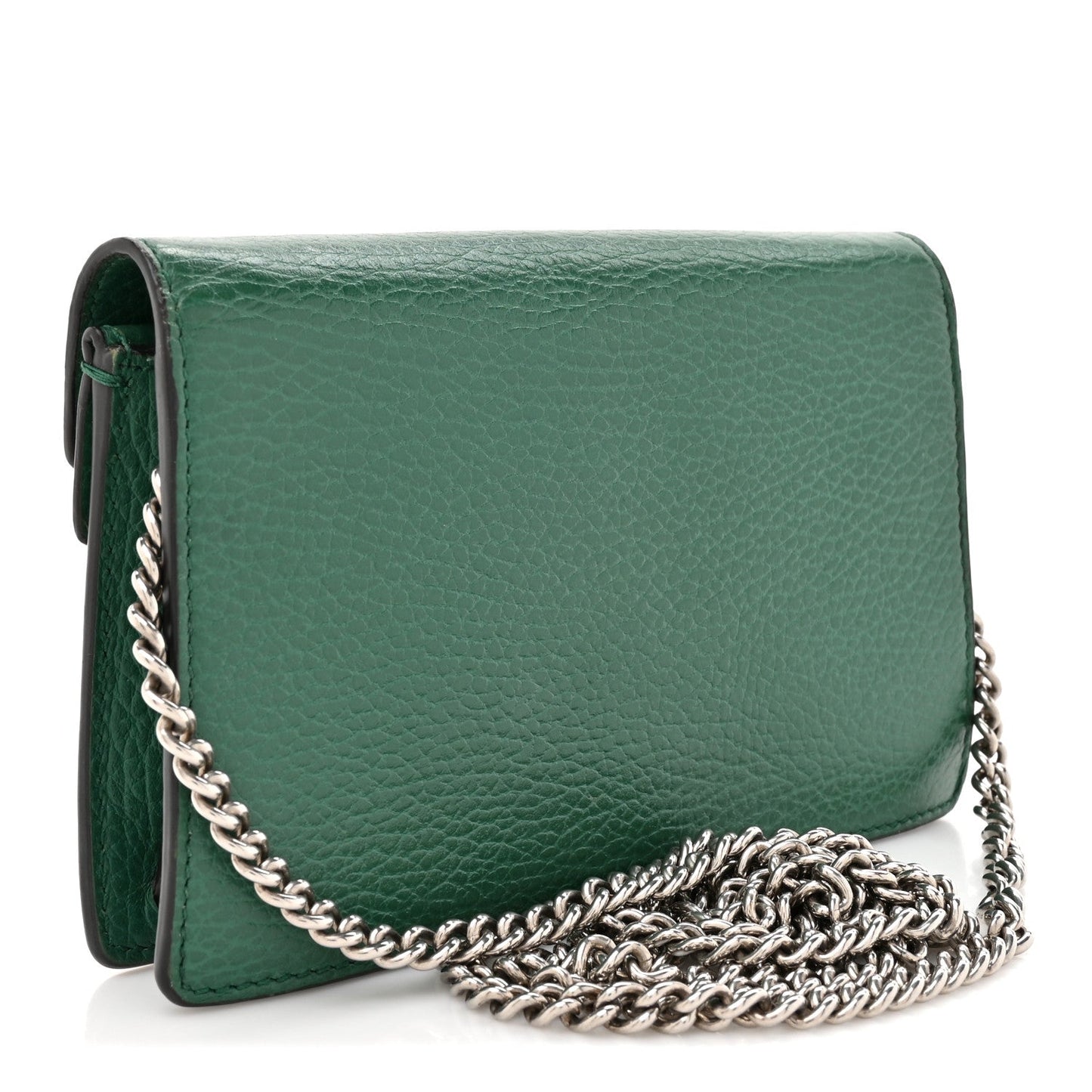 Gucci Dollar Calfskin Crystal Super Mini Dionysus Shoulder Bag Emerald