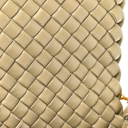 Bottega Veneta Nappa Intrecciato Small Cobble Shoulder Bag Camel
