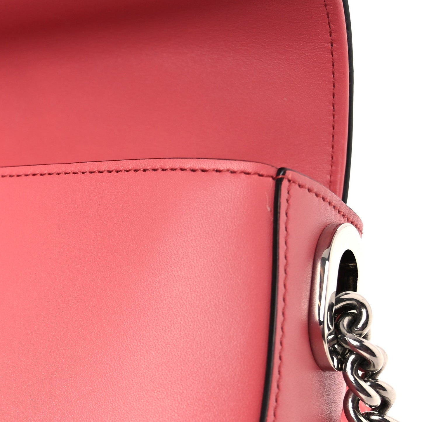 Gucci Senna Calfskin Petite GG Top Handle Shoulder Bag Pink