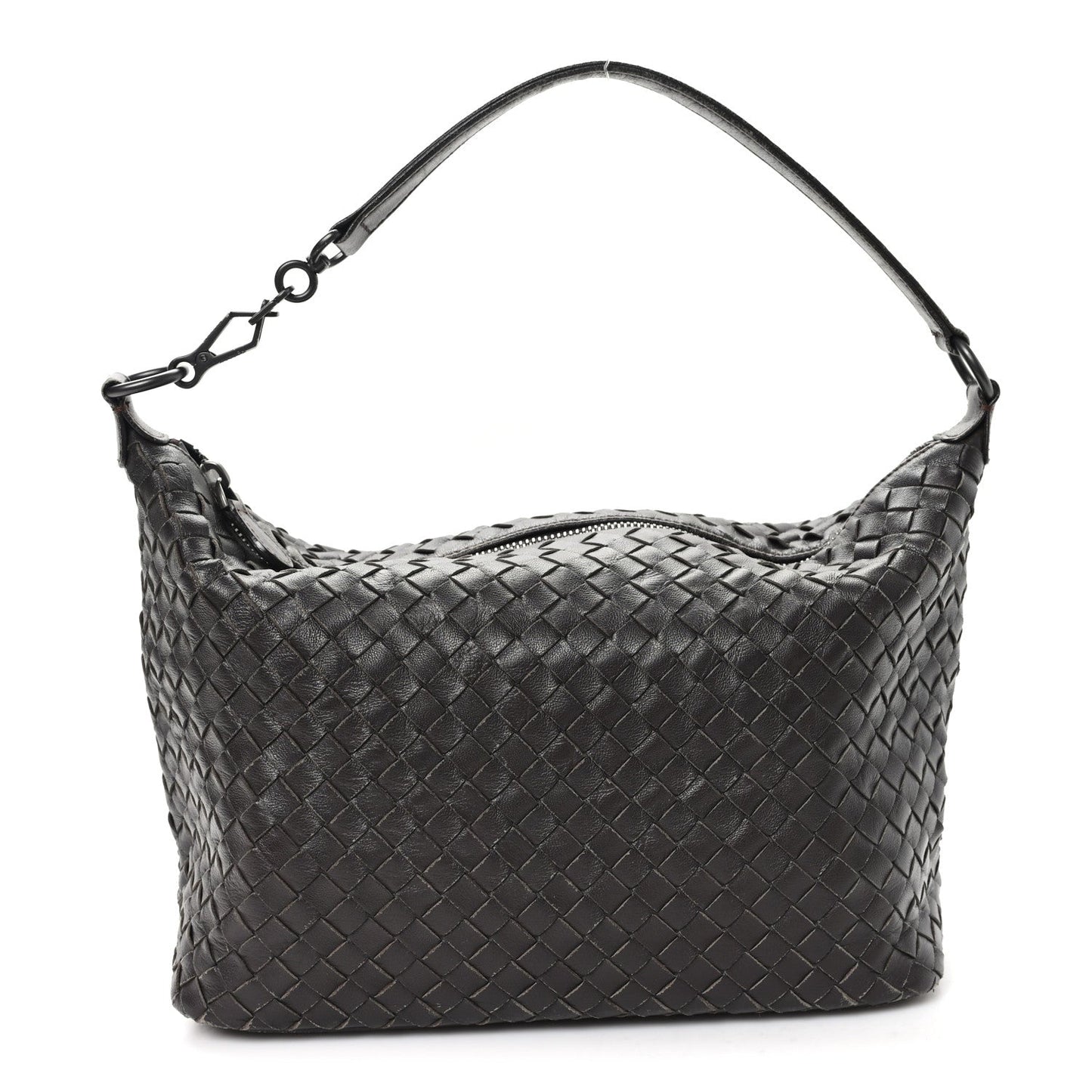 Bottega Veneta Nappa Intrecciato Small Shoulder Bag Ebano