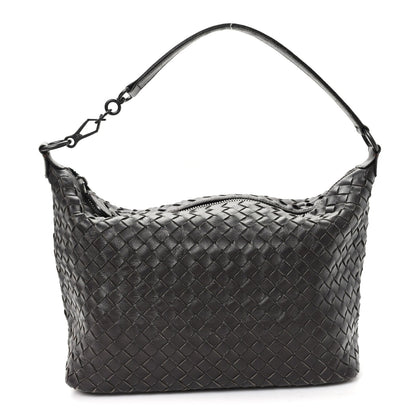 Bottega Veneta Nappa Intrecciato Small Shoulder Bag Ebano