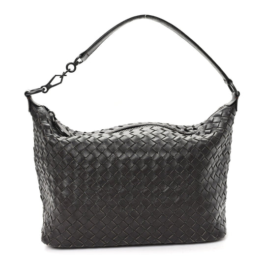 Bottega Veneta Nappa Intrecciato Small Shoulder Bag Ebano