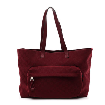 Gucci GG Supreme Monogram Large Shopping Tote Rosso Ancora
