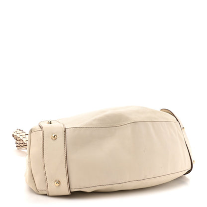 Gucci Calfskin Medium Pelham Shoulder Bag Off White