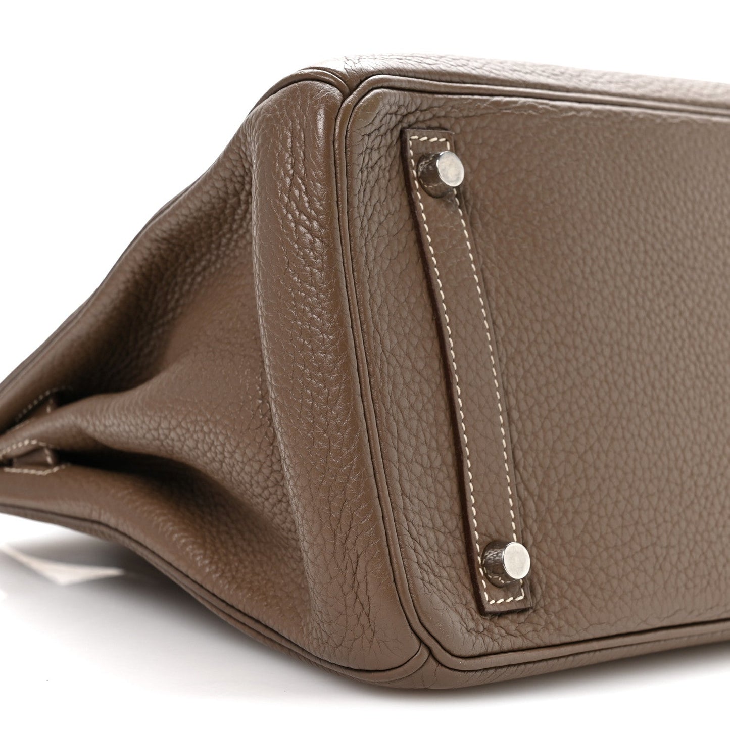 Hermes Taurillon Clemence Birkin 30 Etoupe
