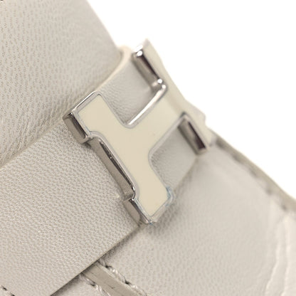 Hermes Calfskin Womens Paris Loafers 37 White
