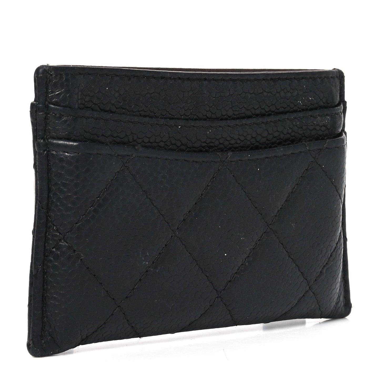 Chanel Caviar Quilted Card Holder Black