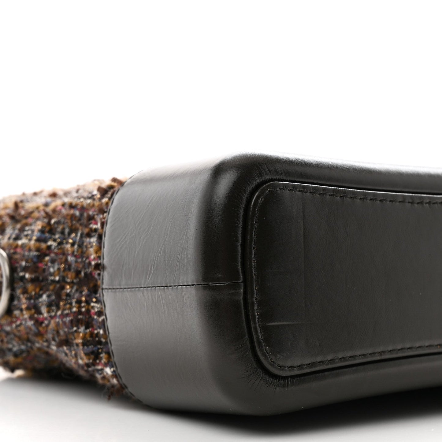 Chanel Tweed Calfskin Medium Gabrielle Hobo Brown