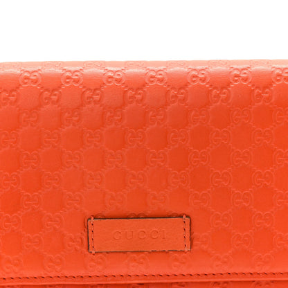 Gucci Soft Microguccissima Continental Wallet Sun Orange