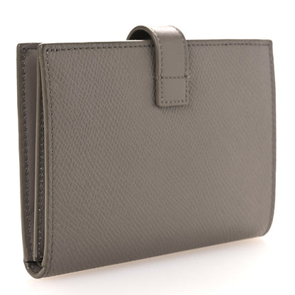 Celine Grained Calfskin Medium Multifunction Strap Wallet Pebble