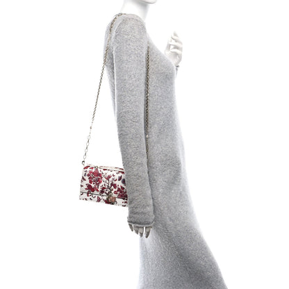 Christian Dior Calfskin Le Coeur Des Papillons Mini My Dior Bag White Multicolor