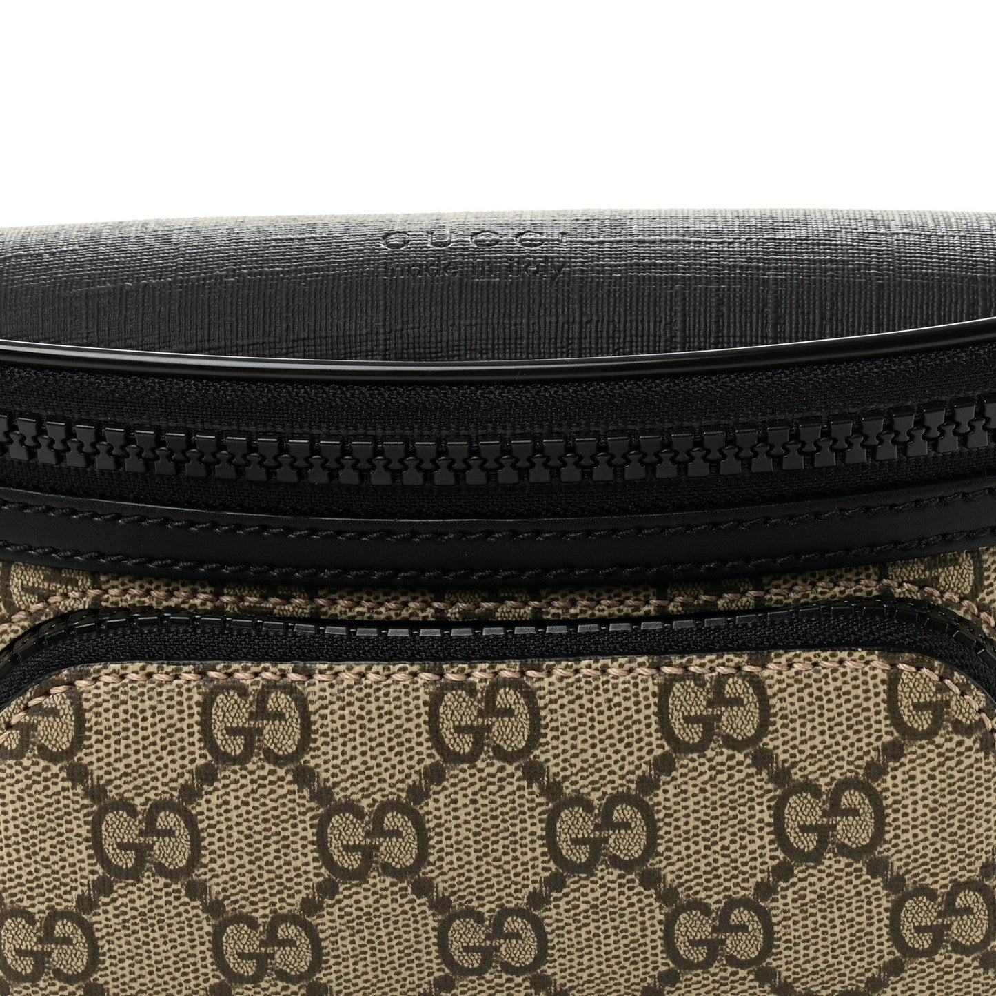 Gucci GG Supreme Monogram Belt Bag Black