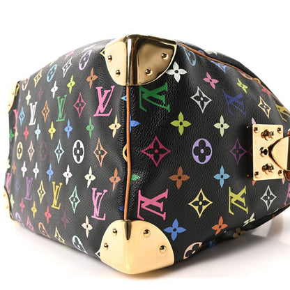 Louis Vuitton Monogram Multicolor Speedy 30 Black