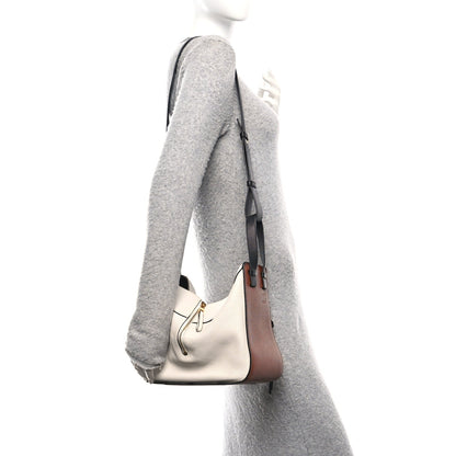 Loewe Calfskin Small Hammock Shoulder Bag Tan Ivory Black