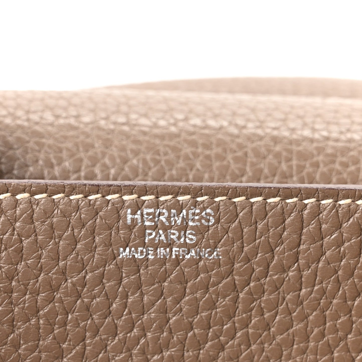 Hermes Taurillon Clemence Steve Messenger 28 Etoupe