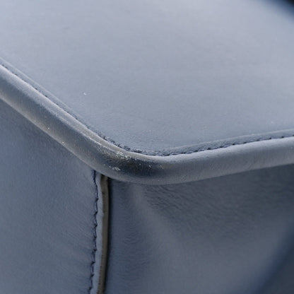 Fendi Vitello Century Opaco F is Fendi Kan I Shoulder Bag Blu Scuro