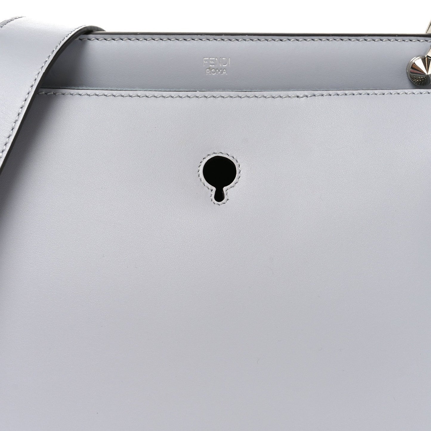 Fendi Vitello Baltico Dolce DotCom Satchel Ardesia