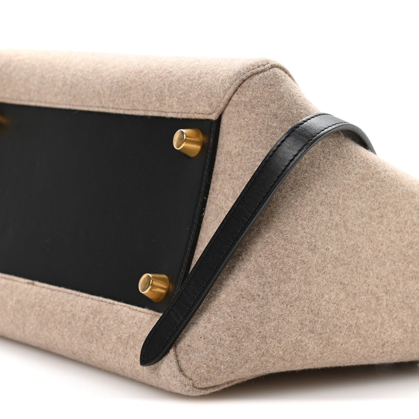 Celine Felt Smooth Calfskin Mini Belt Bag Beige