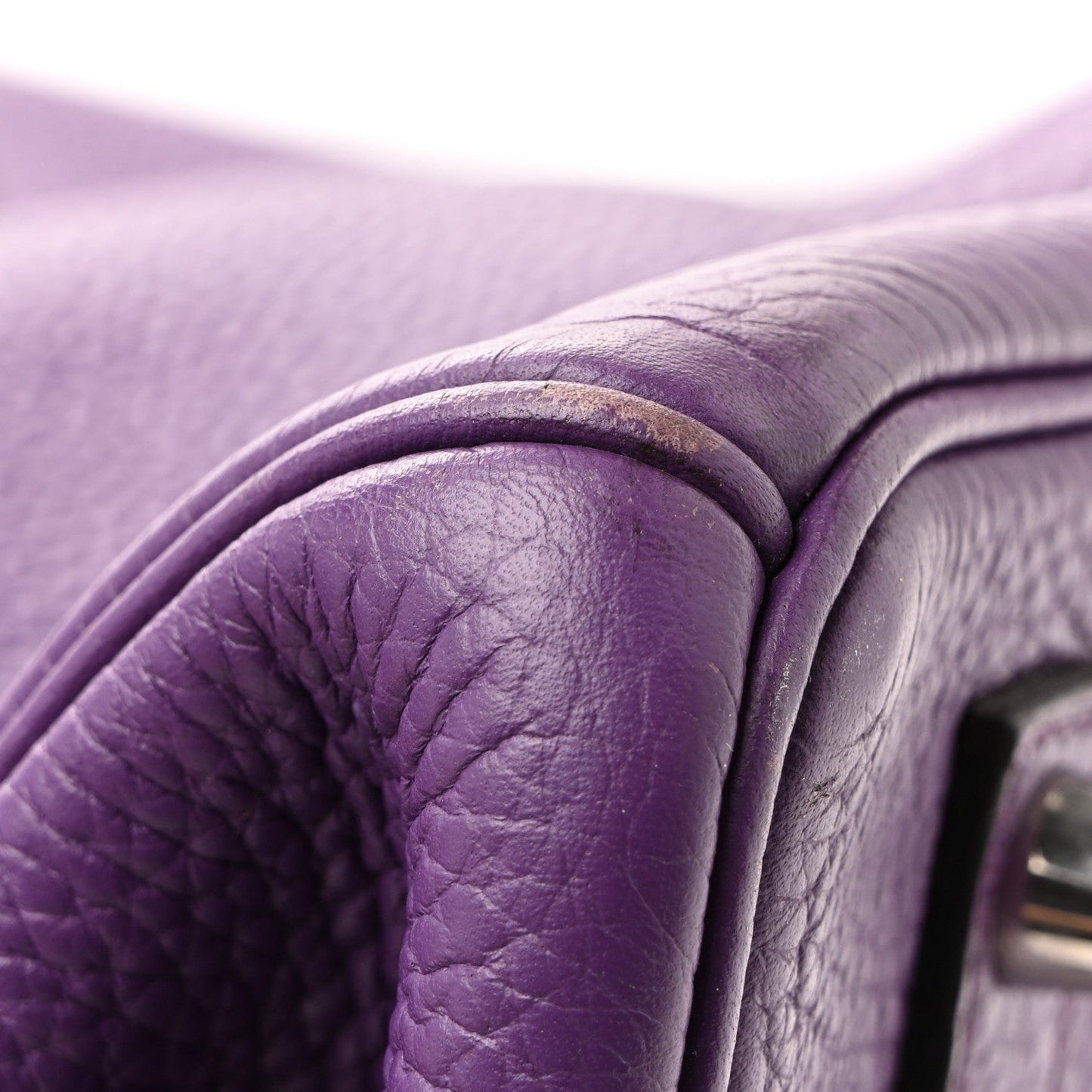 Hermes Taurillon Clemence Birkin 35 Ultraviolet