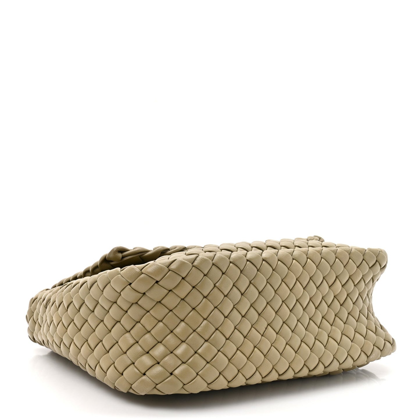 Bottega Veneta Nappa Intrecciato Small Cobble Shoulder Bag Camel