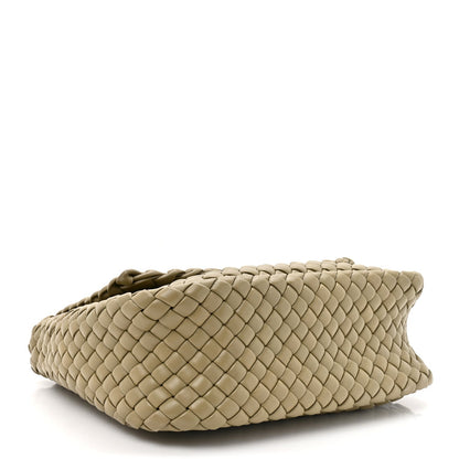 Bottega Veneta Nappa Intrecciato Small Cobble Shoulder Bag Camel