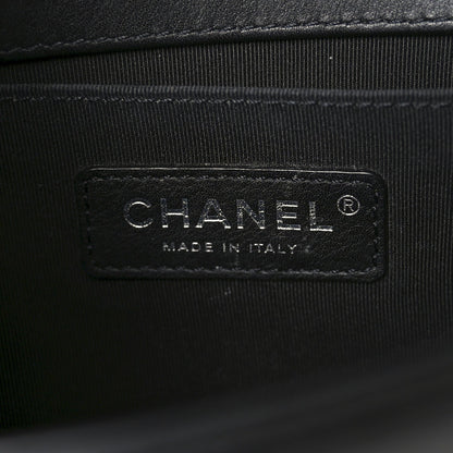 Chanel Lambskin Quilted Small Boy Flap Black