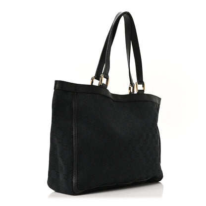 Gucci Monogram Abbey D Ring Tote Black