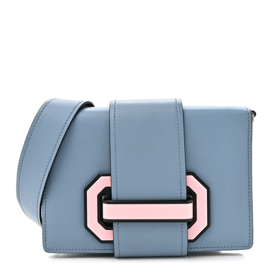 Prada City Calf Plex Ribbon Bag Astrale Rosa