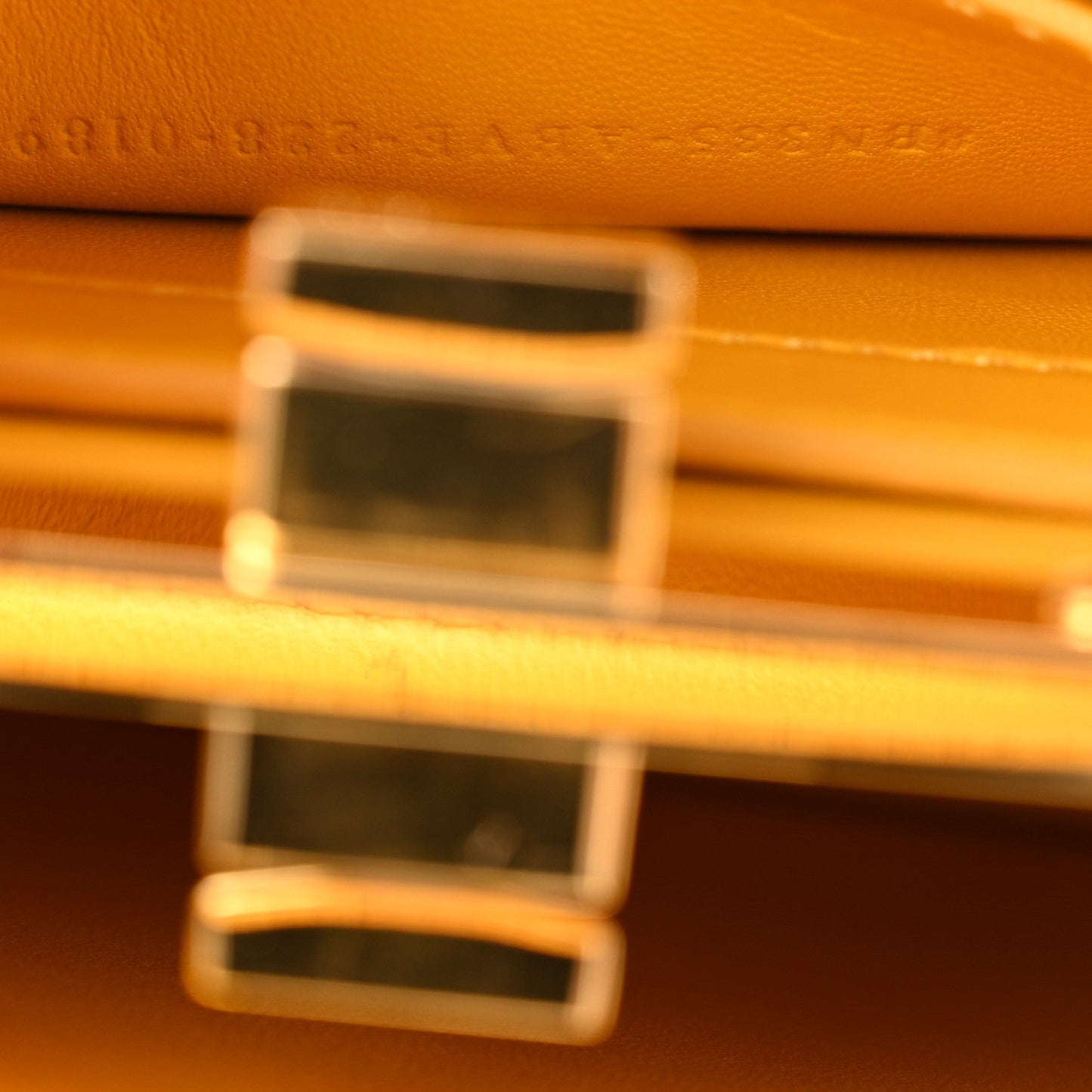 Fendi Shiny Nappa Petite Peekaboo I SEE U Satchel Mimosa
