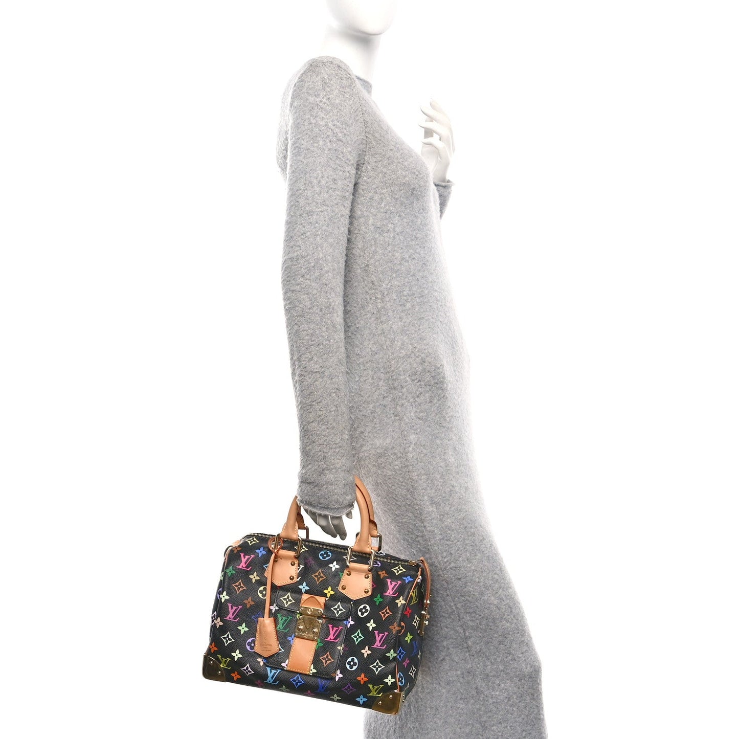 Louis Vuitton Monogram Multicolor Speedy 30 Black