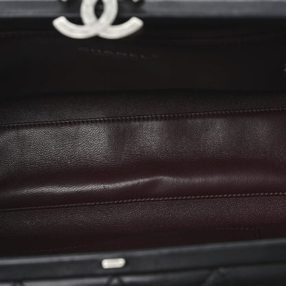 Chanel Lambskin Quilted Kisslock Minaudiere Black