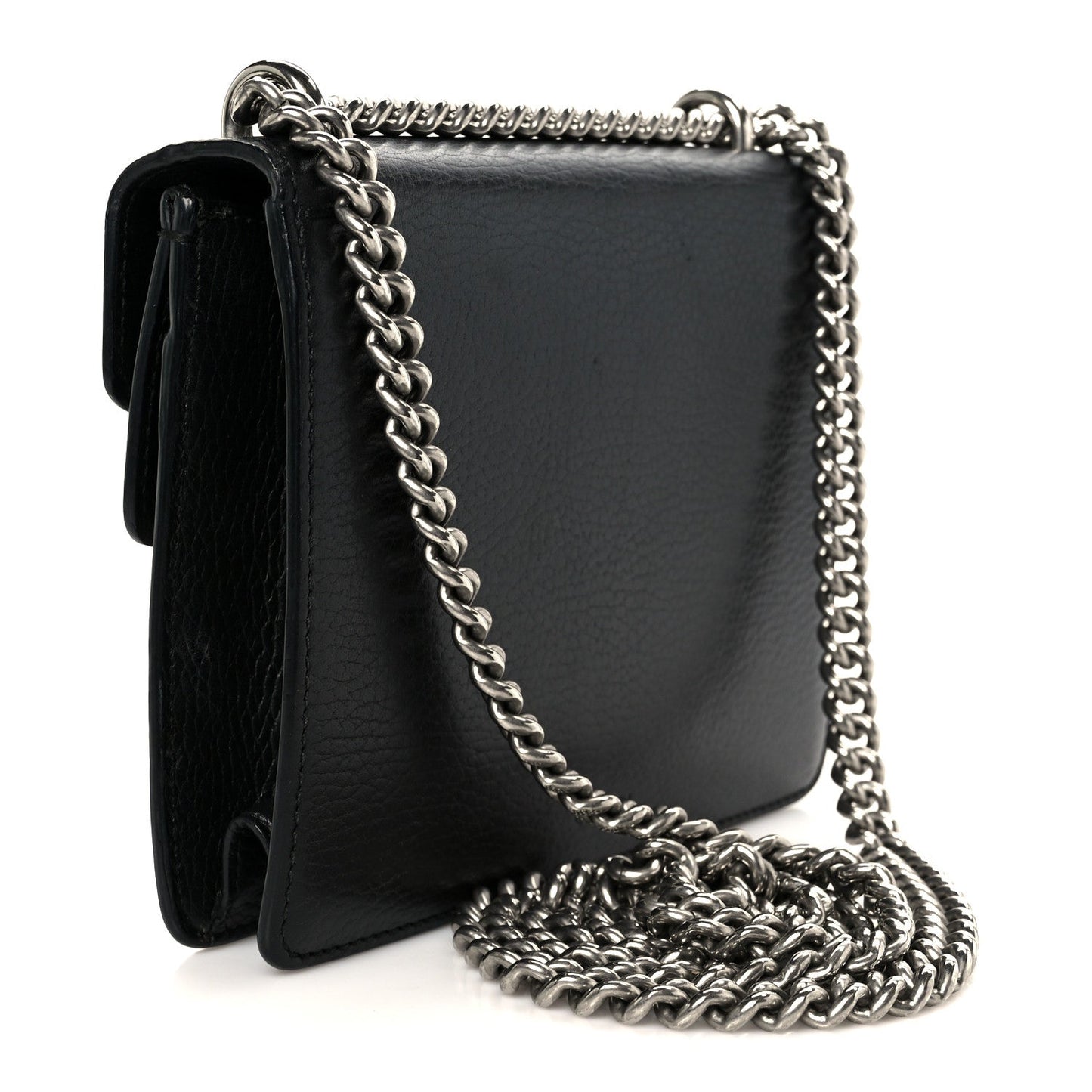 Gucci Calfskin Mini Dionysus Shoulder Bag Black