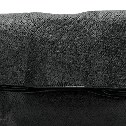 Saint Laurent Calfskin Monogram Deli Paper Bag  Vintage Black