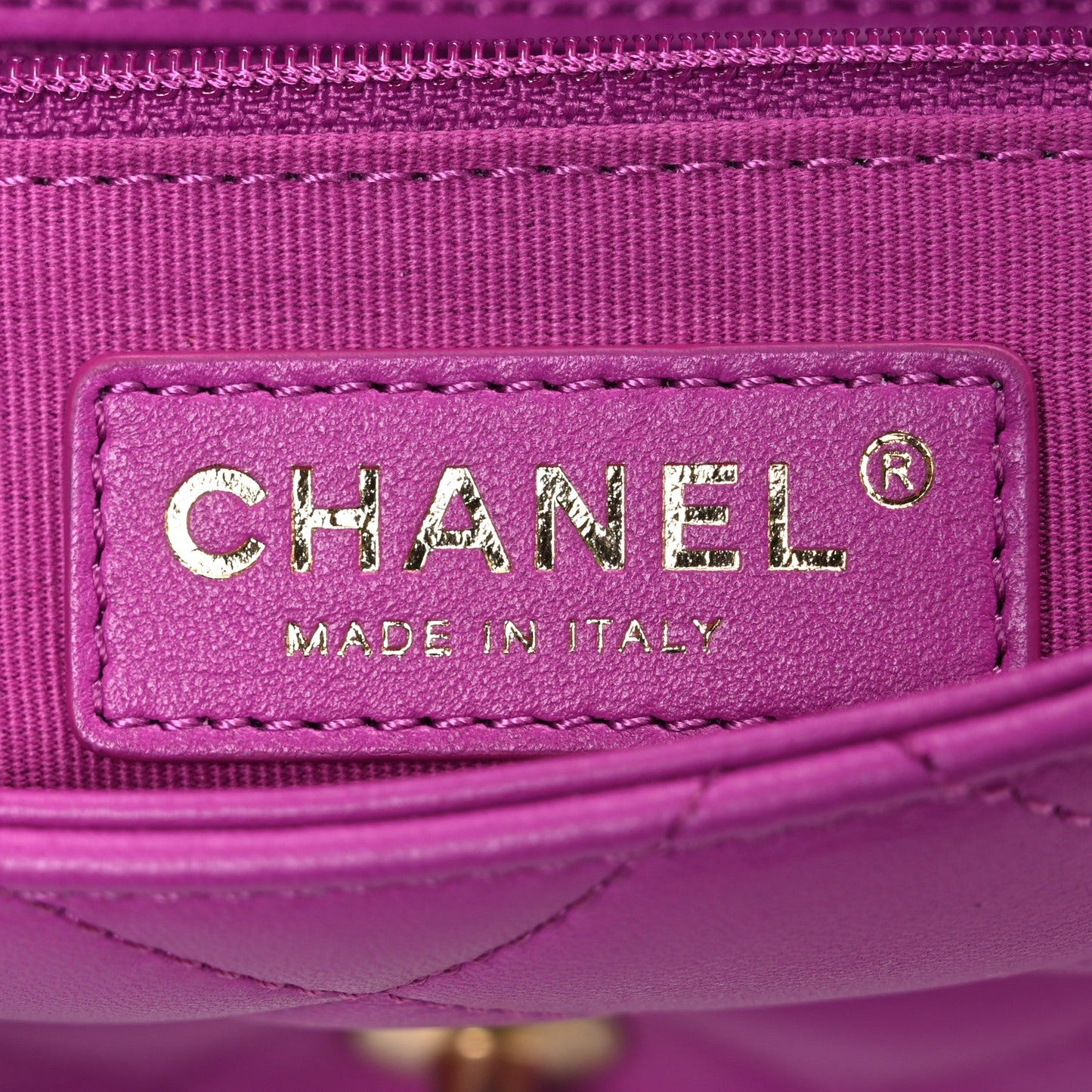 Chanel Lambskin Quilted CC Small Dynasty Flap Purple