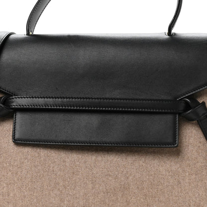 Celine Felt Smooth Calfskin Mini Belt Bag Beige