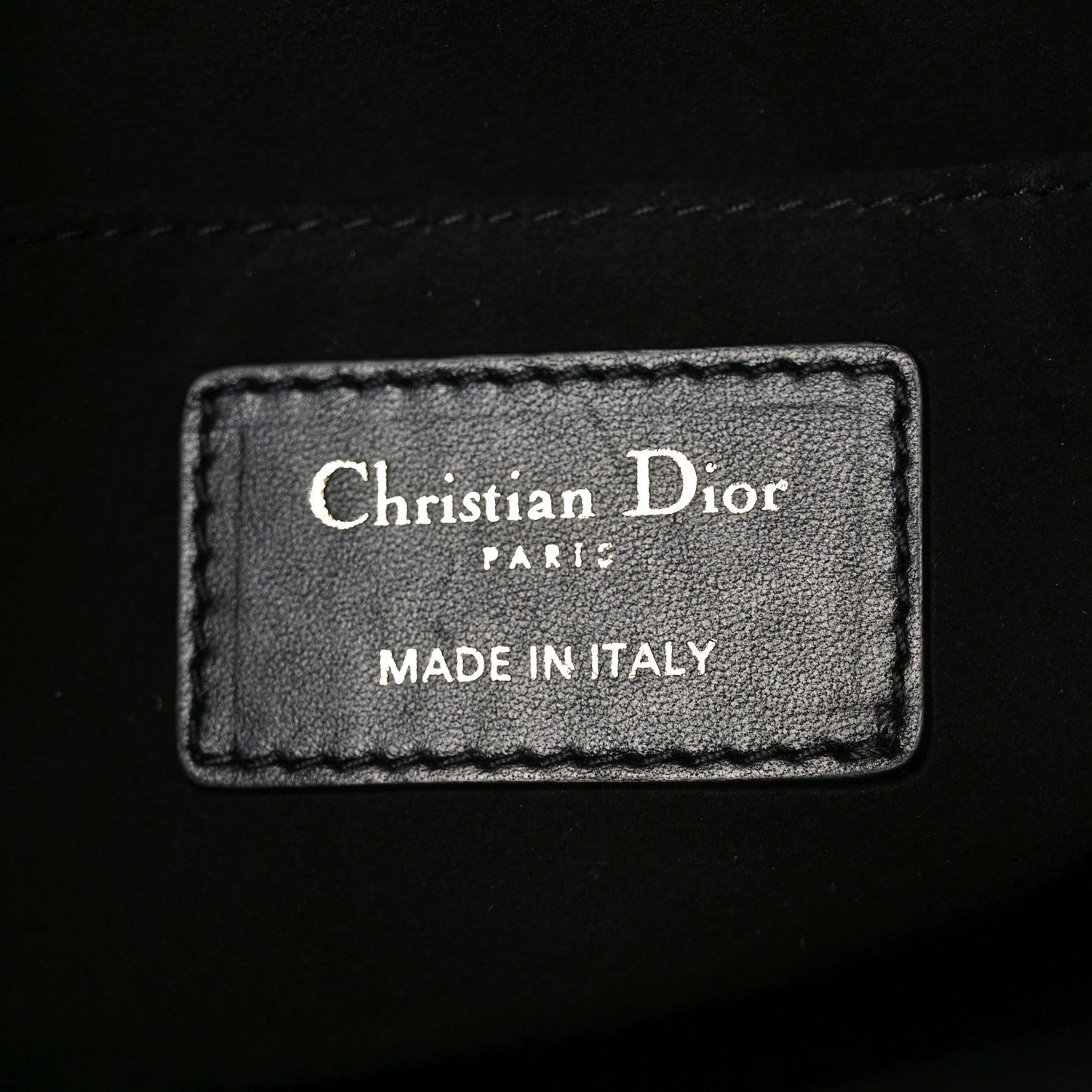 Christian Dior Lambskin Cannage Medium Dior Vibe Hobo Bag Black