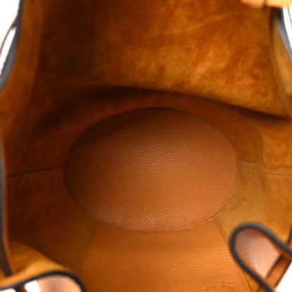 Loewe Grained Calfskin Medium Balloon Bag Saffron Yellow