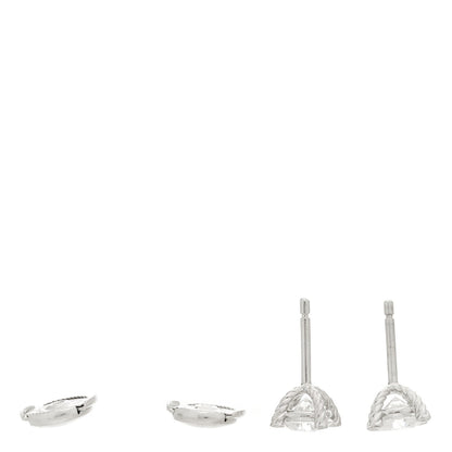 David Yurman Platinum Diamond 1.49ctw Solitaire Stud Earrings
