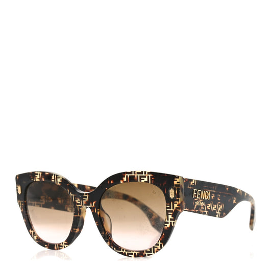 Fendi Acetate Fendi Roma Cat Eye Sunglasses FF 0435/S  Havana