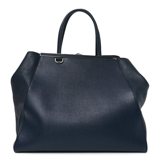 Fendi Vitello Elite Large 2Jours Tote Ametista